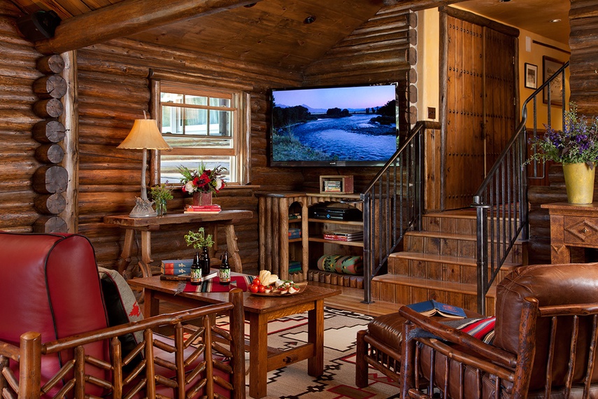 Great Room - The Cabin - Jackson Hole, WY - Luxury Villa Rental