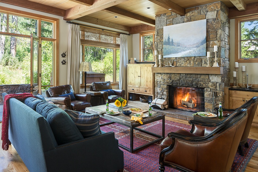 Great Room - Granite Ridge Lodge 03 - Teton Village, WY - Luxury Villa Rental