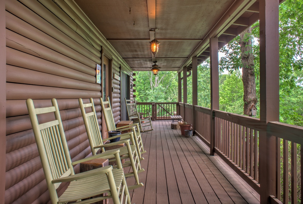 Fresh Mountain Air under the Covered Porch