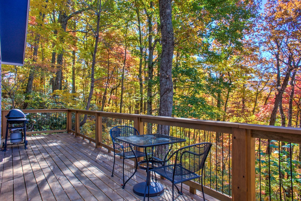 Uncovered Deck with Dining Area and Grill