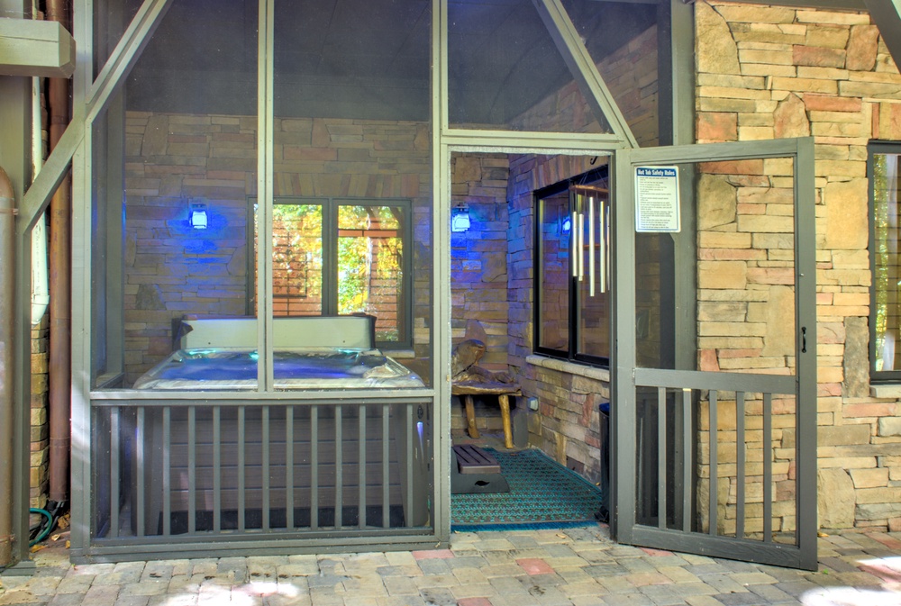 Lower Patio with Hot Tub