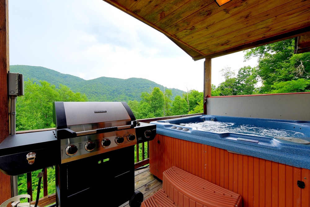 Hot Tub and Gas Grill
