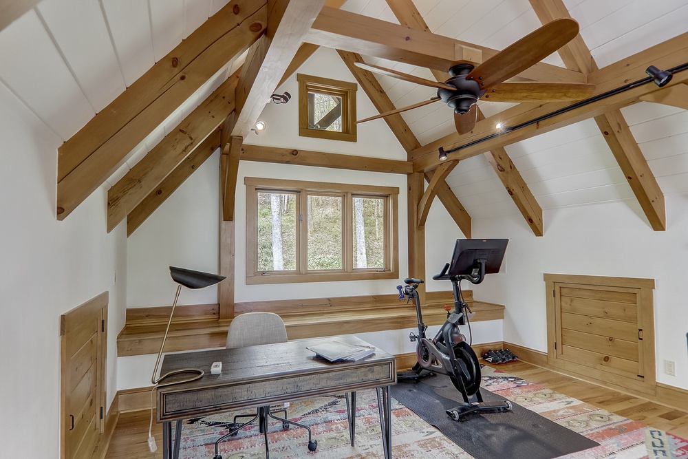 Upper Level - Work Space and Peloton Exercise Bike