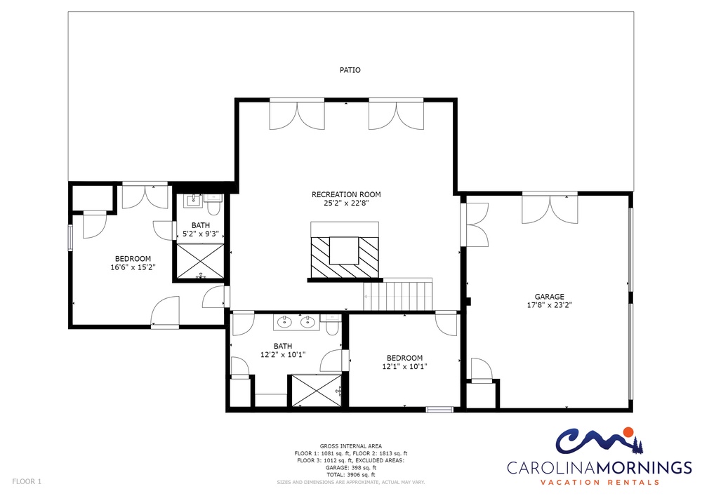 The Lodge at French Broad Floorplan
