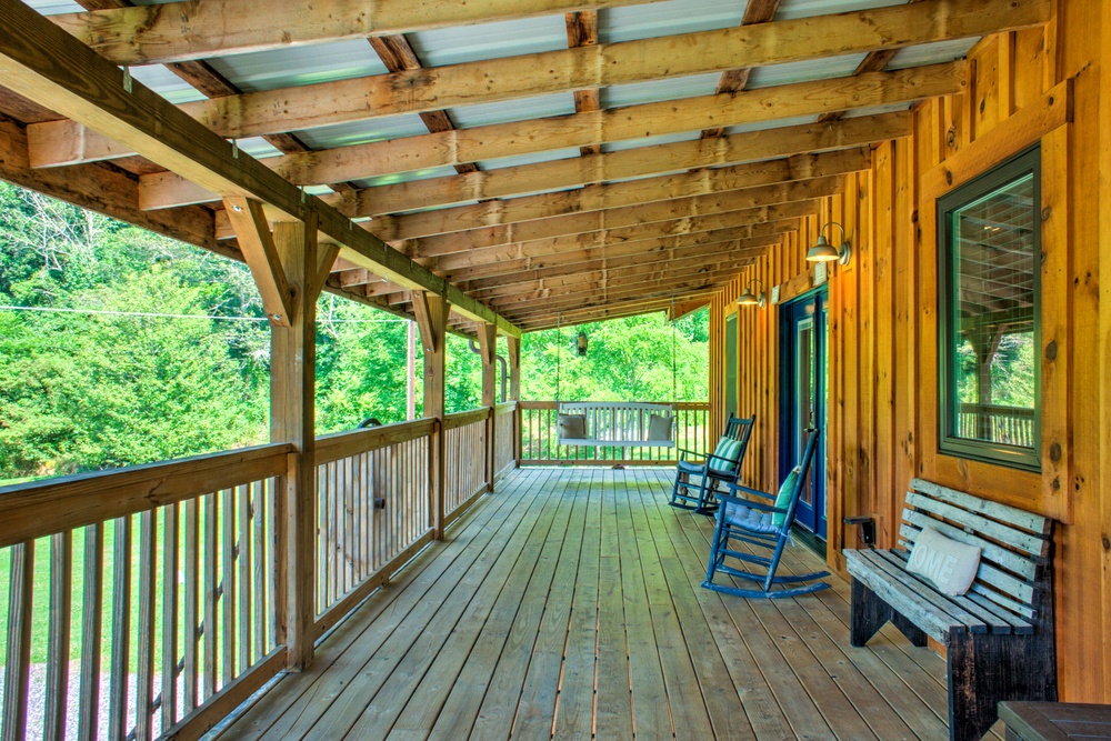 Deck with Rocking Chairs