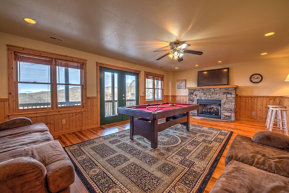 Recreation Room with Pool Table - Lower Level