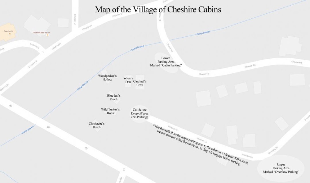 Village of Cheshire Cabin Map