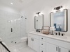 King Guest En-Suite - Dual Vanities + Walk-In Shower