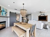 Dining Area with Seating for 6 + Electric Fireplace!
