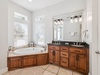 Primary King En-Suite - Dual Vanities + Oversized Soaking Tub