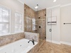 Relax in the Soaking Tub & Walk-in Shower