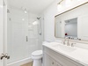 Queen Guest En-Suite - Single Vanity + Walk-In Shower