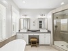 Primary King En-Suite - Dual Vanities + Walk-In Shower