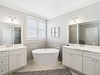 Primary King En-Suite - Dual Vanities + Soaking Tub