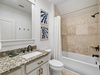 2nd Floor Guest Bathroom - Single Vanity + Shower/Tub Combo