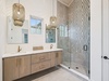King Guest En-Suite - Dual Vanities + Walk-In Shower