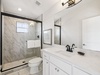 3rd Floor Guest Bathroom - Single Vanity + Walk-In Shower