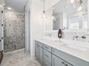 King Guest En-Suite - Dual Vanities + Walk-In Shower