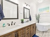 Primary King En-Suite - Dual Vanities + Spa Like Soaking Tub