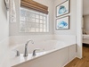 Relax & Reset in the Oversized Soaking Tub!