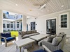 Covered Patio with Cozy Furnishings