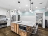 Spacious Kitchen Island with Bar Seating for 4