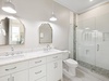 King Guest En-Suite - Dual Vanities + Walk-In Shower