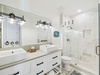 1st Floor Shared Bathroom - Dual Vanities + Walk-In Shower