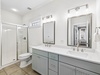 King Guest En-Suite - Dual Vanities + Walk-In Shower