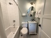 Queen Guest En-Suite - Single Vanity + Shower/Tub Combo