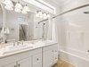 2nd Floor Guest Bathroom - Dual Vanities & Shower/Tub Combo