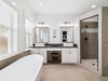 Relax in the Soaking Tub or Wash Off in the Walk-In Shower