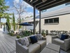 Private Courtyard with Covered and Open Seating Areas