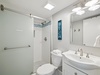 Shared Guest Bathroom - Single Vanity + Walk-In Shower