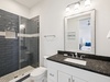 King Guest En-Suite - Single Vanity + Walk-In Shower