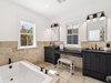 Primary King En-Suite - Dual Vanities + Soaking Tub