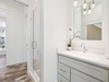 1st Floor Guest Bathroom - Single Vanity + Walk-In Shower