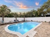 Take an Evening Dip Under the Stars in the Private Pool