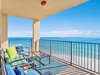 Beach front balcony accessed from primary bedroom and living room!