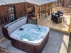 Your new hot tub at Plum Nelly Cabin.