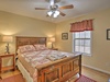 The third bedroom features a queen sized bed