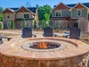 Fire pit with fire on 2 1 of 1