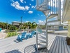 Gulf View Cottage Spiral Staircase to Terrace