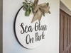 Sea Glass on Park Sign