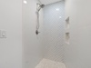 Tiled walk-in shower