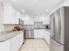 Kitchen with stainless steel appliances