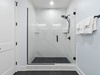 The ensuite bathroom has a gorgeous walk-in shower