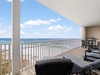 Spacious private balcony with gas grill