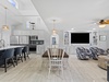 Dining table with seating for six