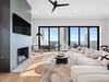 Gorgeous Living Room with Fireplace and Beachfront Patio Access